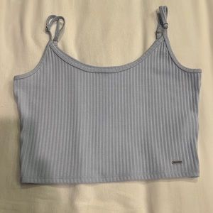 Hollister light blue cropped tank